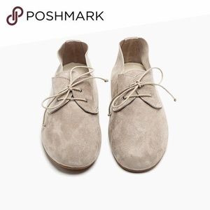 Hobes Boat Shoes Flats Suede Leather in Beach color Sand Beige Size 9 (39)W